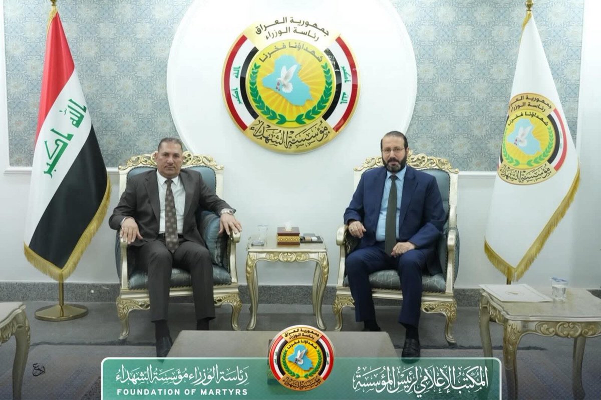 alshuhadaamedia's tweet photo. معالي رئيس مؤسسة الشهداء يستقبل النائب أحمد الخزعلي

لمزيد من التفاصيل يرجى الضغط على الرابط أدناه لطفا 
https://t.co/hYIPKb7apY

#رئاسة_الوزراء
#مؤسسة_الشهداء
#مديرية_الإعلام_والعلاقات_العامة https://t.co/m1vlMo8kGr