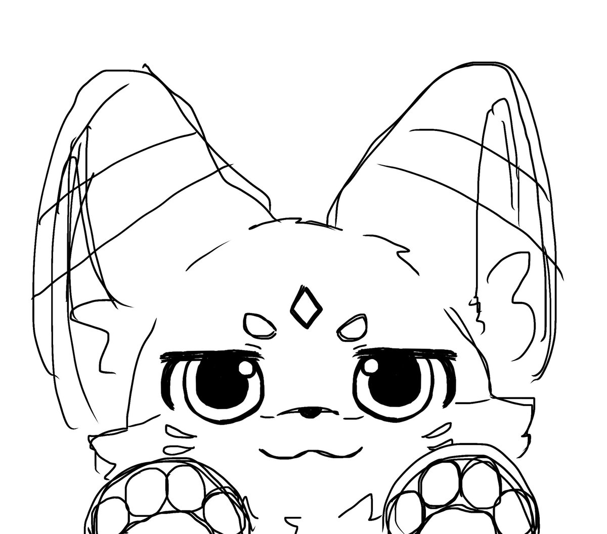 Sime_samon82's tweet photo. ラフの方がかわいいのはなぜ😢
絵柄変わりすぎだし https://t.co/sSGTx4u3PU