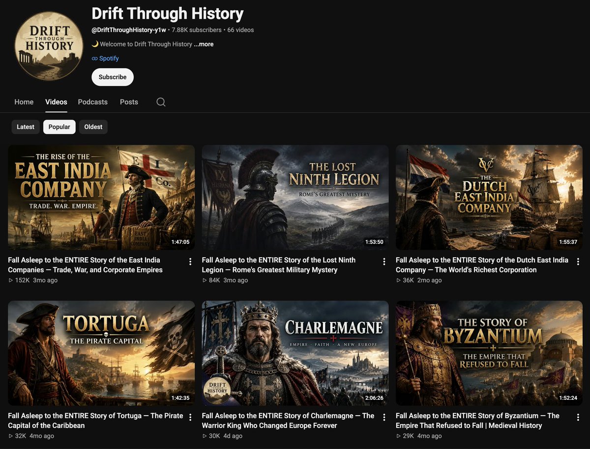 tubegenai's tweet photo. Sleep channels are so underrated 

Look at how bad this channels thumbnails are 

But its still getting views 

Its because the audience is mostly older, they literally don't care 

RPM's are very high as well 

Infinite money glitch https://t.co/cmaeLKqH0h
