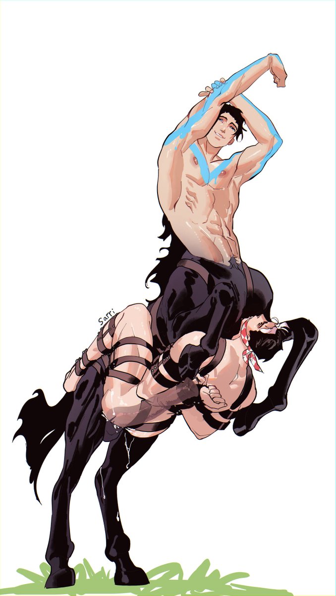 sarriathm0re's tweet photo. #kinktober #Kinktober2026 Day 11: Centaur #nsfw #dickjay https://t.co/2qxiPc4Udm