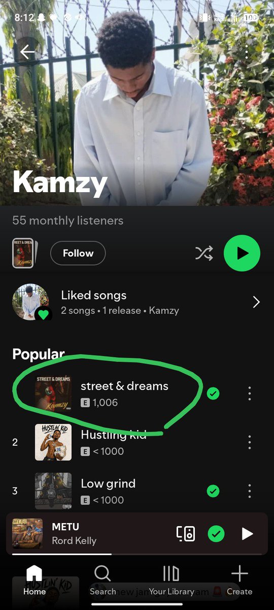 LYNXTHERAP58768's tweet photo. Finally it's on 1006 streams
Thanks to all who streamed it.💯🔥🔥 https://t.co/SU0LMLN6TM