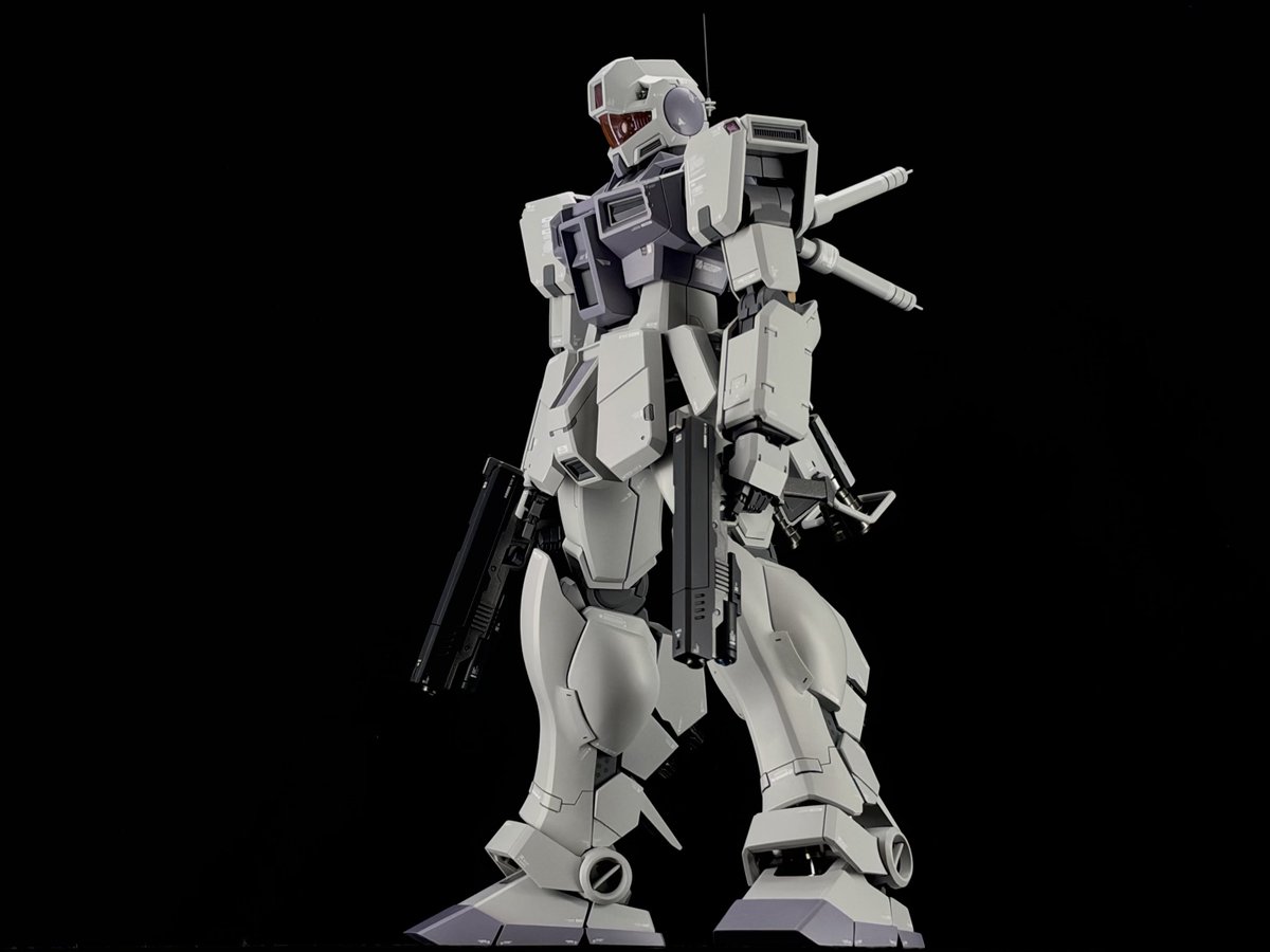 eureka_1014's tweet photo. MG ハイブースト・ジム

完成しました〜！

戦場の絆、インパルス板倉俊之氏の小説「機動戦士ガンダム ブレイジングシャドウ」に登場する瀧川虚至デザインのMSです。

ほぼ全ての部分に手を入れ
特徴的なリアスカート、ふくらはぎ等はスクラッチしました。

⬇︎つづく https://t.co/o02b8gCPBL