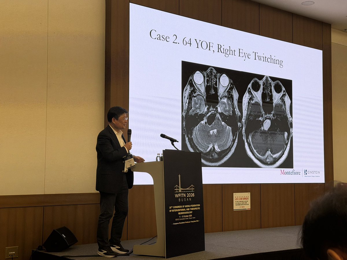M_AboAly's tweet photo. A great start to #WFITN2026 in #Busan . Enjoyed diving into neuroanatomy this morning. Looking forward to the rest of the week! 🧠
#NeuroIntervention #NeuroAnatomy
@SeonKyuLee1 @neuroangio1 @eytanraz https://t.co/Ai8pIjxDVg