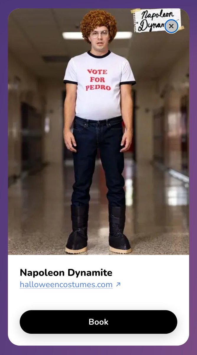 wishes_app's tweet photo. For the friend who has been waiting since 2004 for someone to ask him to do the dance. Napoleon Dynamite: Vote for Pedro shirt, curly wig, glasses, boot covers. Clear the floor.
https://t.co/UYGZr9RU6m https://t.co/arjH4tGwTd