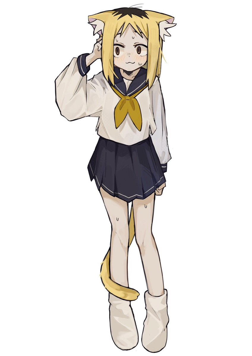 Sabano_sioyak's tweet photo. #ヤクねこ 
無理して着る制服は可愛い https://t.co/O3OvpKd3eV