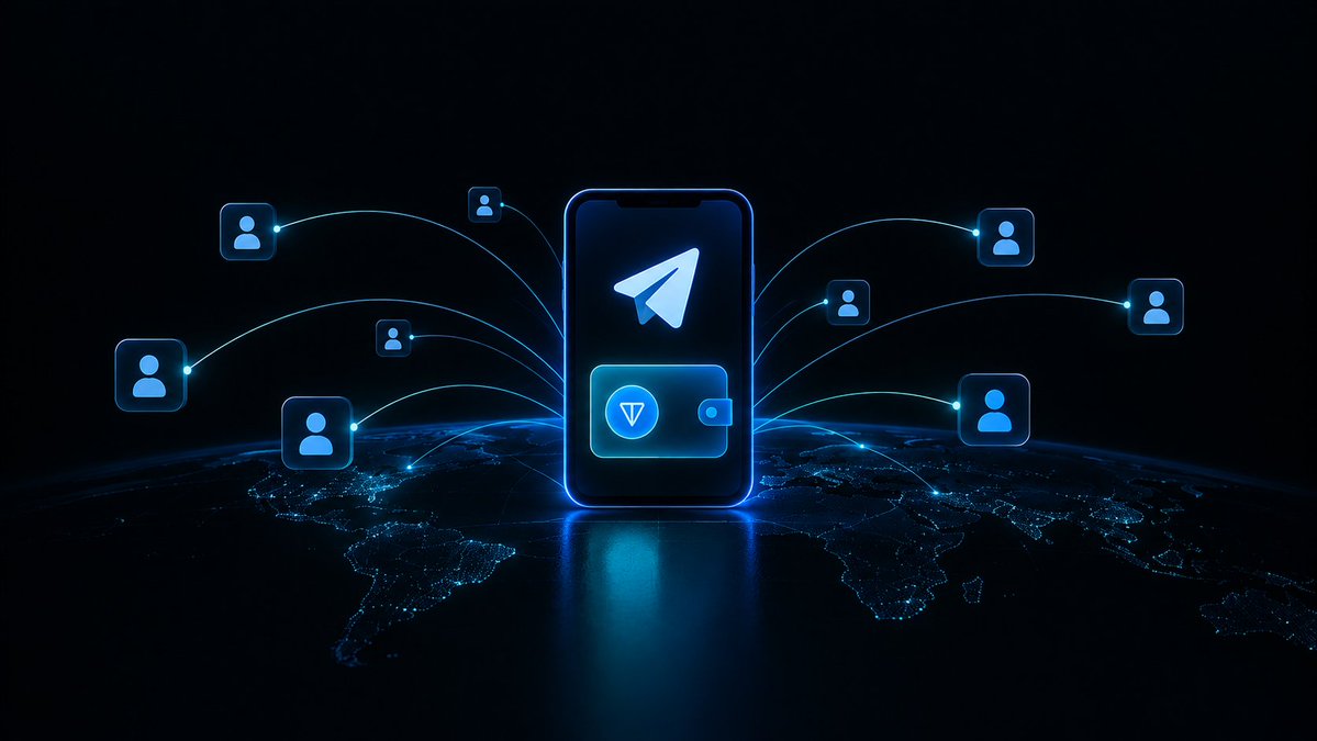 TeleMoneySOL's tweet photo. Over a billion people open Telegram every month. 
Telegram just gave every one of them a built-in wallet, right inside the app. 

Most of those wallets are empty. 

TeleMoney fills them: launch a coin for any @username and its creator fees land there in GRAM, from anywhere in the world, to anyone with a Telegram account. 

The users are already there. The flywheel is just starting.