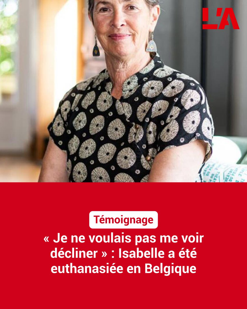 lalsace's tweet photo. Isabelle Monico-Fabisiak, 71 ans, s’est fait euthanasier le 28 septembre en Belgique.
➡️ https://t.co/7BDLBn6jlA https://t.co/lbrU1rpUFP
