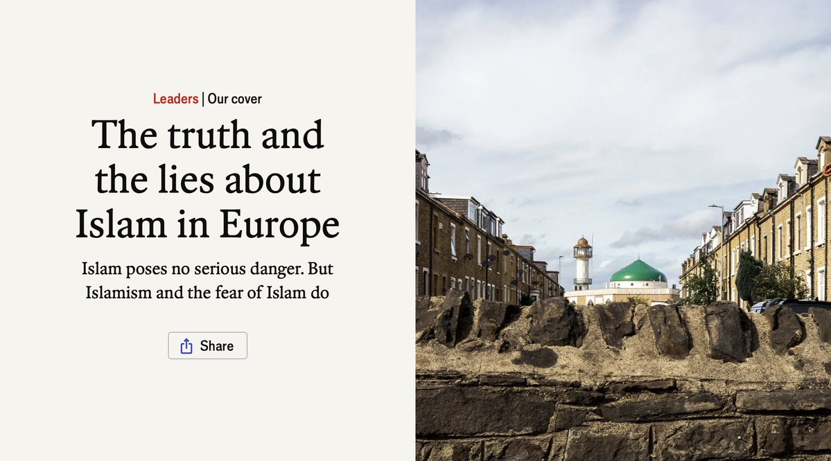 klaus_koo's tweet photo. On hämmästyttävää, miten sosiaaliliberaalit kykenevät edelleen ohittamaan kaikki varoitukset islamista ja islamismista rasismina ja muuta hölynpölyä hokemalla. Jos liberaali lehti The Economist ei riitä, kenet pitää valjastaa viestintuojaksi, että viesti menee perille? Jankataan sitä, että "viranomaiset kyllä puuttuvat, jos lakia rikotaan". Ei puutu, hidas kulttuurinmuutos ja länsimaiselle elämäntavalle haitalliset mallit, joita vielä jollain käsittämättömällä tavalla etenkin vasemmistosta tuetaan, ei vaadi lainrikkomista.

Tässä muutama nosto lehden esittämistä varoituksista, jotka menevät kuin kuuroille korville:

- Islamismi (eli poliittinen islam, voi ajatella muslimien maallisena siipenä, joka edistää heidän elämäntapaansa) harjoittaa entryismiä: pienet verkostot valtaavat kouluja, moskeijoita, valtuustoja ja hyväntekeväisyysjärjestöjä, painostavat integraatiota vastaan ja ajavat uskonnollista yhdenmukaisuutta.

- Brittimuslimeista 52 % pitää homoseksuaalisuutta vääränä. Alle 35-vuotiaista 41 % pitää väkivaltaa oikeutettuna profeetan loukkaamisesta (vanhemmilla 25 %). Mitä nuoremmilta kysytään, sitä jyrkemmän uskonnollisia näkemykset ovat.

- Ranskan turvallisuuspalvelut ja virallinen raportti varoittavat Muslimiveljeskunnan peitellystä vaikutuksesta, joka voi ajan myötä uhata maallistuneita normeja ja naisten oikeuksia.

- Vasemmisto kieltää islamismin ”vaatimattomat mutta todelliset” uhat rasismisyytöksin, keskusta vaikenee samasta pelosta ja tämä jättää tyhjiön, jossa sekä islamistit että oikeistopopulistit vahvistuvat.

- Valtion arkuus kohdata vähemmistöjen väärinkäytöksiä ja rikoksia (esim. grooming-jengit) herättää oikeutetusti närää ja heikentää luottamusta.