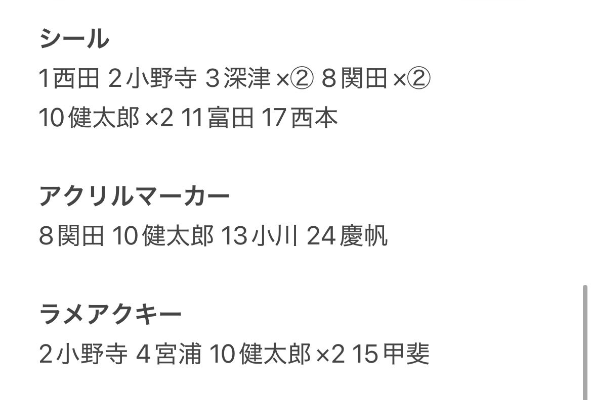 _ok3o_'s tweet photo. @00 2026バレーボール男子日本代表 
モバガチャ第4弾 買取 交換

【譲】画像内

【求】種類問わず石川 or 買取（定価+送料）

発送依頼済み  郵送希望 シールお値下げ🉑
お心当たりのある方はリプまたはDMお願いいたします😌 https://t.co/ztvzlcTgay