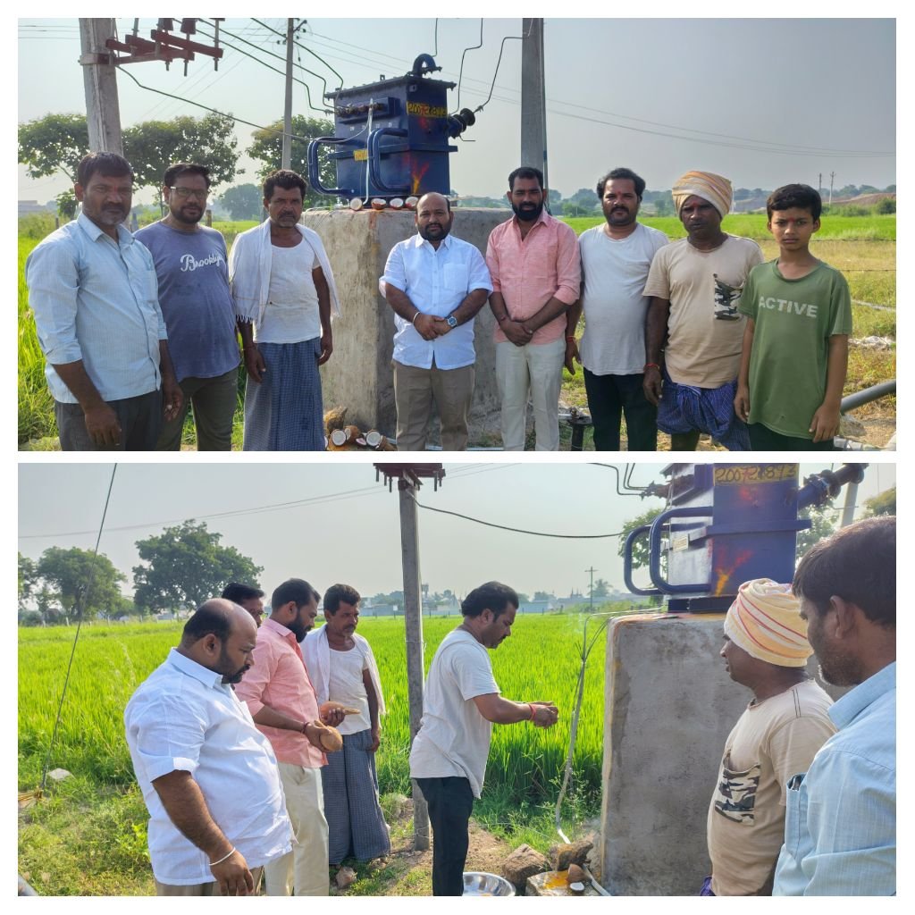 SarpanchNaik's tweet photo. నేడు మర్రిచెట్టు తండా మైనంపల్లి గ్రామ పంచాయతీల పరిధిలో ఉన్న మైత్రి ఫార్మర్ ప్రొడ్యూసర్ కంపెనీ రైతుల విజ్ఞప్తి మేరకు ఎమ్మెల్యే గారి సహకారంతో మంజూరైన 25kv ట్రాన్స్ఫారం ప్రారంభ కార్యక్రమం లో పాల్గొన్న* 
 *నేనావత్ శ్రీను నాయక్ గారు..*
 *అనంతరం వారు మాట్లాడుతూ రైతులకు ఎంతగానో ఉపయోగపడ https://t.co/CtsaCeC1V8