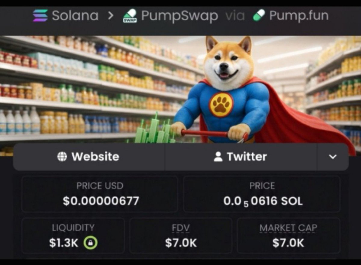 early_sniper's tweet photo. π FROM $7K TO $1.3M+ MC! π
$SUPMKT showed what happens when you spot a gem early. ππ₯
Stay locked in. The next play could be closer than you think.
β
Follow
π© DM for access to the TG.
CA: 3Y9QZ7TR3WUD1ZDsrjWe2uNAdXESZEBo2XacPw7Vpump
#SUPMKT #Solana #Memecoin https://t.co/wKwVOyqtSS