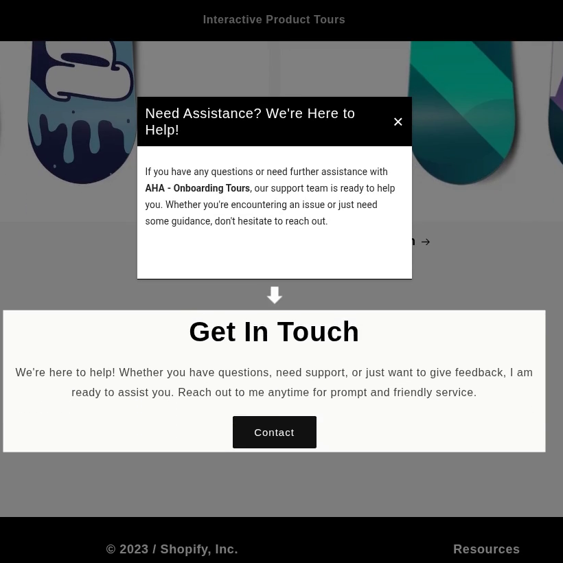 lucdkny's tweet photo. 3 onboarding tours to build this week: a welcome tour for first-time visitors, a gift shopper tour, and a returning customer tour.

AHA - Onboarding Tours lets you build them with no code. 7-day free trial: https://t.co/Uj4cByilo0 #Shopify https://t.co/mfviqEZQVr