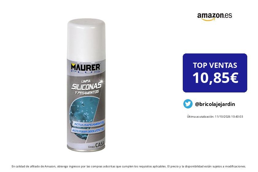 bricolajejardin's tweet photo. 💶 PRECIO: 10,85 €
✅ Cómpralo aquí 👉 https://t.co/ckOKgjveIz
MAURER 5464280 Spray Limpiador Silicona/Pegamentos 200 Ml, Multicolor, 200
#pintura #adhesivos https://t.co/wgPvmZCzY0