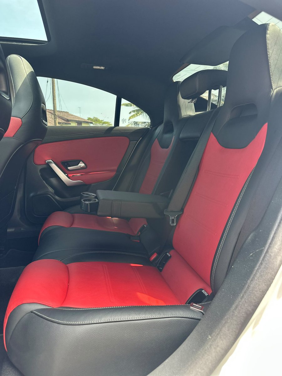 KobbyKayAutos's tweet photo. 2022 Mercedes-Benz CLA 35 AMG
26k miles 

2.0L Turbocharged 4cyl 
Automatic Transmission 
Red leather bucket seats 
Panoramic sunroof 
Digital instrument cluster 
Alloy wheels

¢570,000

Call/WhatsApp 0504597750 https://t.co/7Ncjf8cVHE