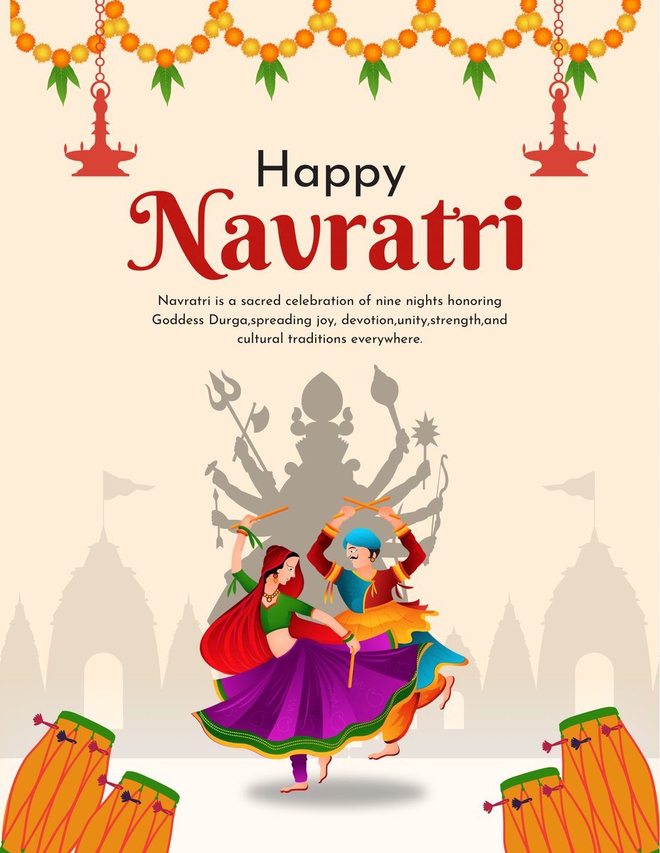 yss_group's tweet photo. Navratri Greetings from YSS Group! 🙏🚩

May Goddess Durga bless everyone with strength, wisdom, prosperity, and positivity. May this auspicious festival inspire us to uphold our values, respect our traditions, and work together for a stronger and better society.

Wishing everyone a blessed and joyful Navratri!

#YSSGroup #Navratri2026 #HappyNavratri #MaaDurga #JaiMataDi #SanatanDharma #NavratriWishes #YouthForSociety