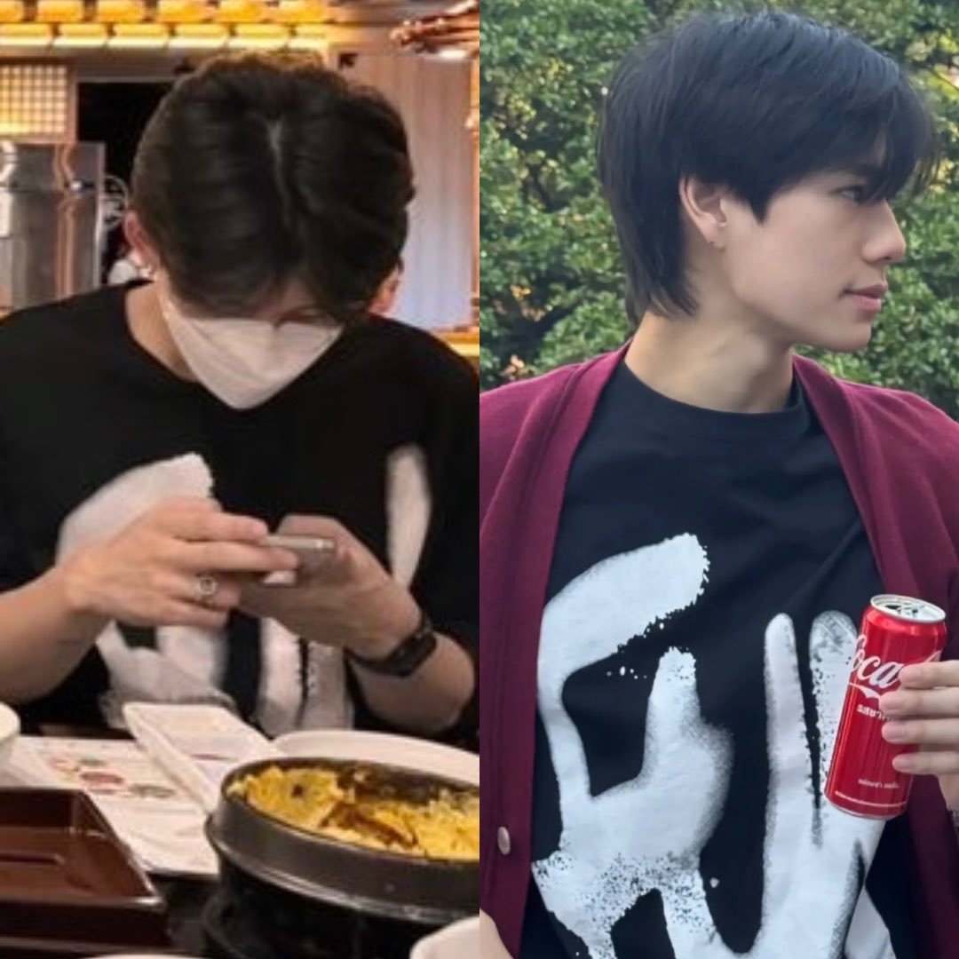 sashimirolleee's tweet photo. aside from their work clothes, they’re either sharing clothes or buying the exact same clothes so they can match outfits tgt 🫣

well what can I say? Phuwin likes to match outfits with Pond 🤭 (that one ppw ss convo)

-ctto- https://t.co/jk1uBVV4n2