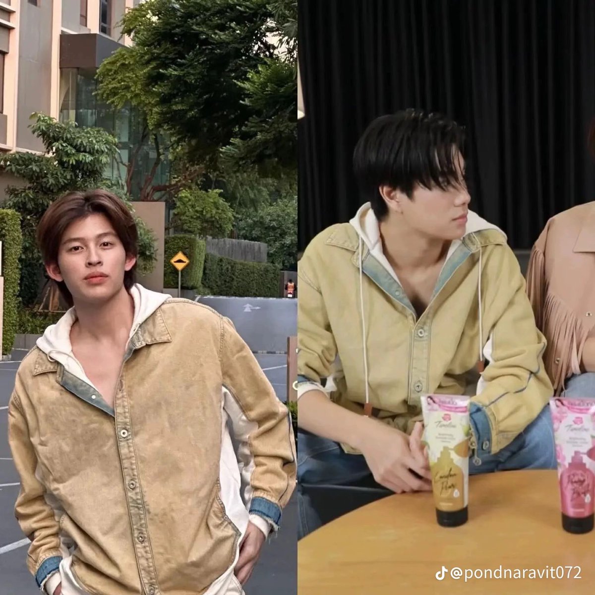 sashimirolleee's tweet photo. aside from their work clothes, they’re either sharing clothes or buying the exact same clothes so they can match outfits tgt 🫣

well what can I say? Phuwin likes to match outfits with Pond 🤭 (that one ppw ss convo)

-ctto- https://t.co/jk1uBVV4n2