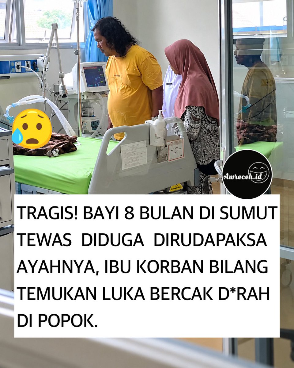 sosmedkeras's tweet photo. Bayi 8 bulan di Labuhanbatu Utara tewas usai diduga dirudapaksa, ayah hingga paman korban diperiksa.

Adapun kasus kematian bayi 8 bulan di Labuhanbatu Utara yang diduga akibat keker*san seksu*l menjadi sorotan. Kasi Humas Polres Labuhanbatu, AKP Aswin Irwan mengatakan pihaknya memeriksa sejumlah saksi. Beberapa saksi yang dimintai keterangan ialah ayah dan ibunya.

Kemudian, nenek, kedua bibi, dan paman korban, karena selama ini dititip ke rumah neneknya.
“Saksi sudah dimintai keterangan, termasuk keluarganya. Bapak, nenek, orang tua,”katanya, Rabu (7/10/2026). Meski demikian, Polisi belum menjelaskan sejauh mana penyelidikan, dan kemungkinan autopsi ulang jenazah.

Begitu juga dengan status perkara apakah sudah ditingkatkan dari penyelidikan ke penyidikan, belum dijelaskan. Polisi juga belum mengungkap apakah mereka menemukan indikasi dugaan tindak pidana dibalik meninggalnya bayi 8 bulan yang diduga akibat kekera*an seksu*l.

Sebelumnya, bayi perempuan berusia 8 bulan di Kabupaten Labuhanbatu Utara, Sumatera Utara, diduga meninggal dunia akibat kekeras*n se*sual.
Bayi tak berdosa itu dinyatakan meninggal dunia pada Sabtu 3 Oktober, setelah dirawat di rumah sakit sejak Kamis 1 Oktober 2026.

Kasi Humas Polres Labuhanbatu, AKP Aswin Irwan mengatakan, kasus ini berawal ketika korban dibawa orang tuanya ke rumah sakit Al Aziz, Rantauprapat, karena mengalami muntah, dan diare. Setelah tim medis memeriksa, ternyata ada luka di anus yang sudah menginfeksi, hingga ke usus korban, yang diduga akibat kekerasan benda tumpul.

Pihak rumah sakit menduga luka yang dialami korban akibat keker*san seksul.