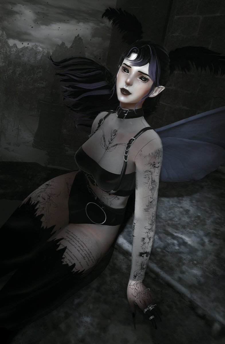 mothlander's tweet photo. the moth tried to pose but it was too fuckin windy #gothbash https://t.co/zFXazRgmN3