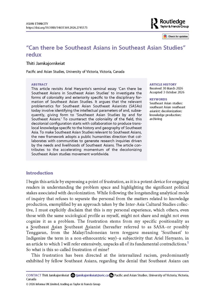 ariel_heryanto's tweet photo. A most inspiring journal article of the year
https://t.co/6rEgDH54Q0 https://t.co/AftYZQCLXU