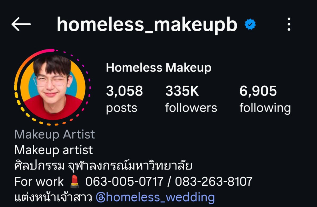 hijejeishere's tweet photo. home thanachok's instagram account only had 335k followers🤣 it's lingling's make up artist hahahaha he beat kpop idols because lingling used bots🤣🤣 https://t.co/3xyUQoAGtI