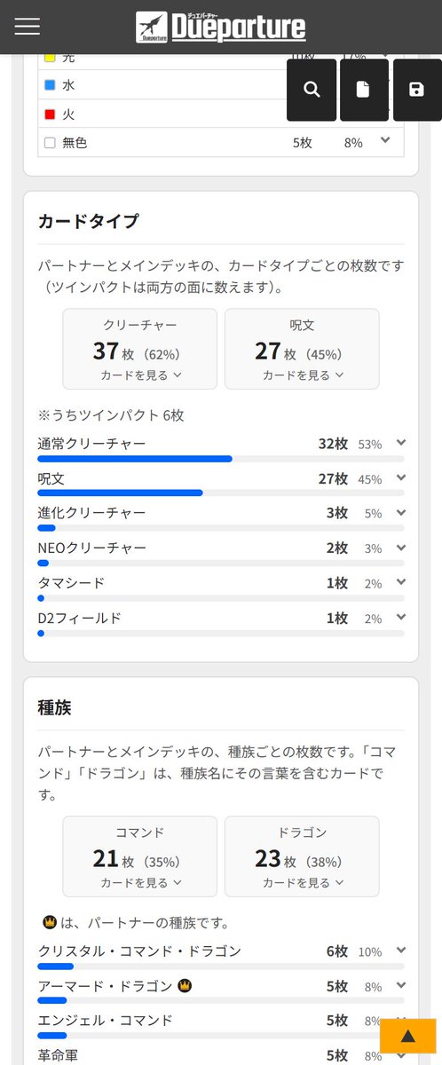 akrecordvariant's tweet photo. 「統計」タブを「分析」タブに作り直し、マナカーブや文明の割合などに加えて、カードを引ける確率も見られるようにしました。
役割タグ・文明・使用ターン別の引ける確率は、ドローチェックで確認することもできます。
また、プレイレベルの目安も、分析タブに移しました。 https://t.co/Sv6Ehajbzb