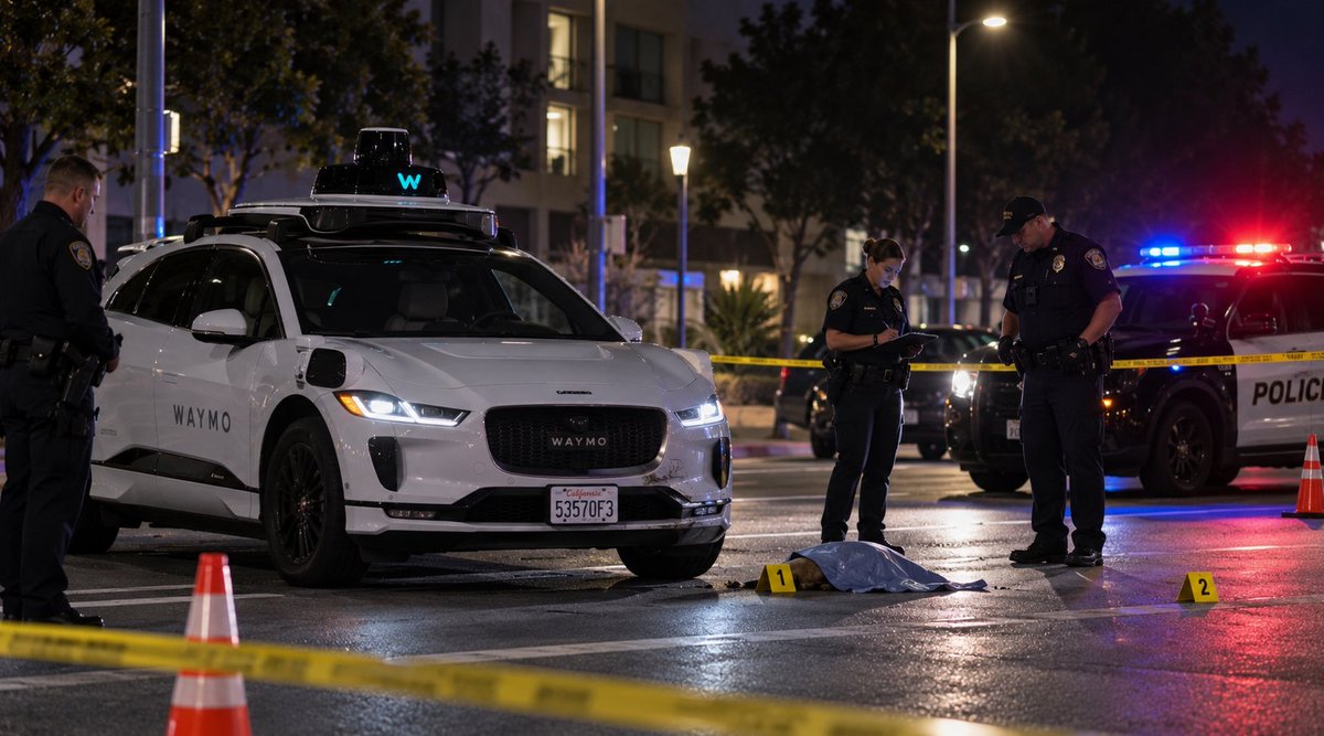 KantoInst's tweet photo. BREAKING: A Waymo self-driving vehicle is at the center of a fictional incident involving a cat named Milo.

In the imagined scene, police have cordoned off the street as investigators examine the circumstances surrounding the collision.

Milo's owner is devastated and plans to pursue legal action, raising questions about how autonomous vehicles detect and respond to small animals on public roads.

The story highlights a growing concern as driverless vehicles become more common: who is held accountable when autonomous technology fails.

More news at @KantoInst