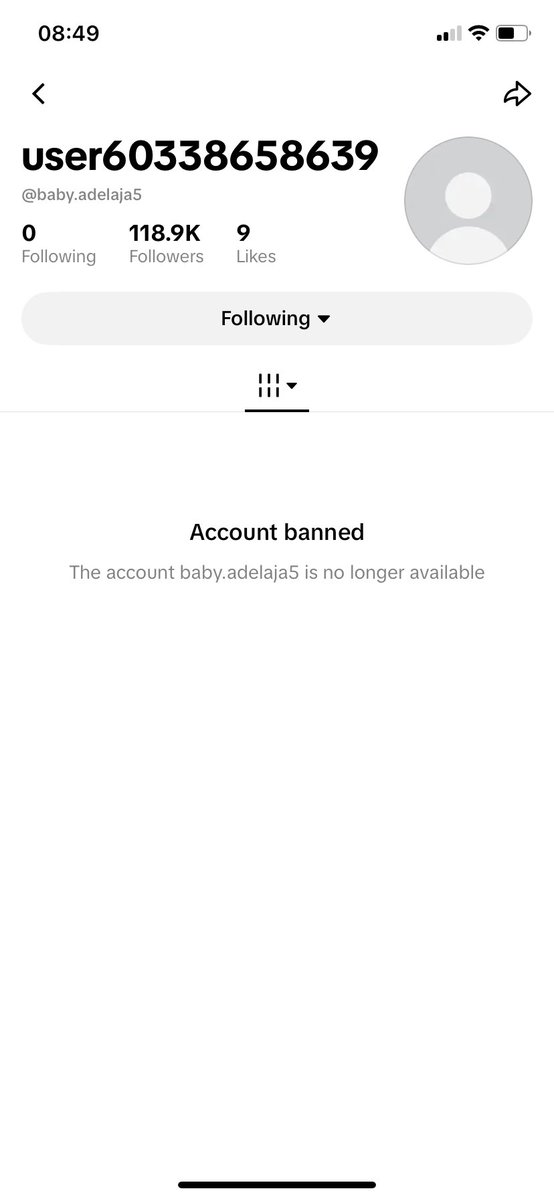 maniablog11's tweet photo. Peller unborn child new account has been ban this morning,TikTok no do good 
Try they fear TikTok sometimes 🤧 https://t.co/b0fNBSb1OI