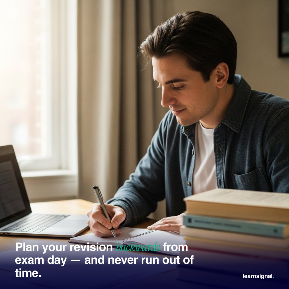 learnsignal's tweet photo. Most ACCA and CIMA candidates don't run out of knowledge before exam day — they run out of time.

Backward planning fixes that: start from your exam date, work in reverse. The front-to-back plan has no mechanism for telling you when you're behind.

#ACCA #ExamPrep https://t.co/2vmGIFMk8B