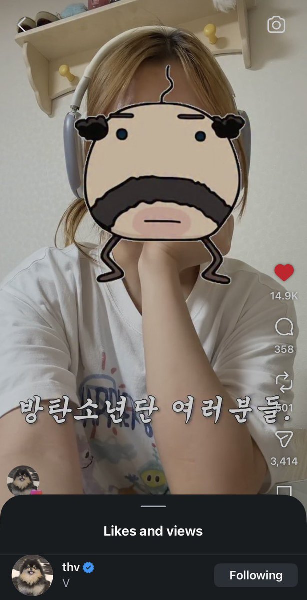 VonTidal's tweet photo. Taehyung liked a reel where ARMY’s requesting a full 이불킥 stage from BTS at Festa or Muster (in Korea), complete with the bed performance.

The caption is pure desperate pleading: “please just do it once… I want to see it so bad.”

Thv liked it. We might actually get this?? 😭

🔗 https://t.co/X5xxKqdG8x