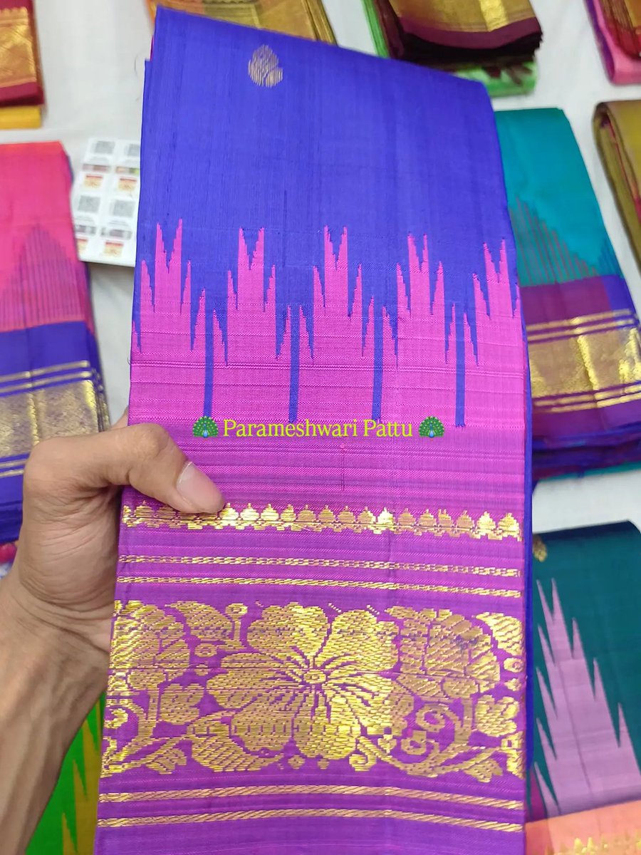 silksareestbm's tweet photo. Authentic Thirubuvanam Traditional Thalampoo Temple Border 🫣 Pure Handloom Silk Sarees 😻 With Silk Mark-certified ✨️ Direct from Weaver 🪷 | 🦚 SPS 🦚 Contact: 🦚 75503 95634 🦚 #trending #reels #fyp #kanchipuram #silksaree Murugaaa https://t.co/xQSZ4ALj5d
