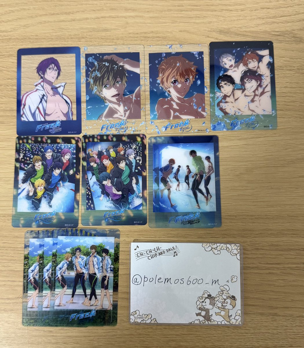 qazyg1's tweet photo. 【交換/譲渡】　Free! クリアカード 

譲　画像1、2の🌟

求　定価+送料＞画像2💕宗介

本日オケコン会場、郵送、都内手渡し可

譲渡▶︎1段目は3段目または2段目右から同数含むお取引

写真はありませんが、オケコンクリカは怜3種も各1枚ございます。

検索からでもお気軽にお声掛けくだ���い。 https://t.co/jE7caTRdhF
