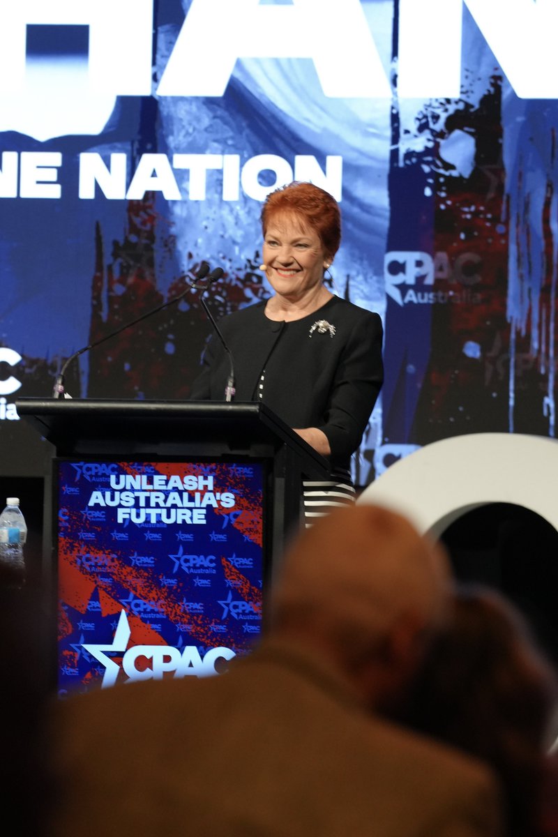 SenatorSeanBell's tweet photo. A fantastic weekend at CPAC alongside Pauline Hanson and Barnaby Joyce!

One Nation is the most united, determined team, bringing conservatives together and giving Australians a genuine alternative to the major parties.

With Pauline’s leadership, Barnaby’s experience and a growing team behind us, we’re ready to take the fight to Labor.

Albanese has failed Australia. We’re coming to take our country back.