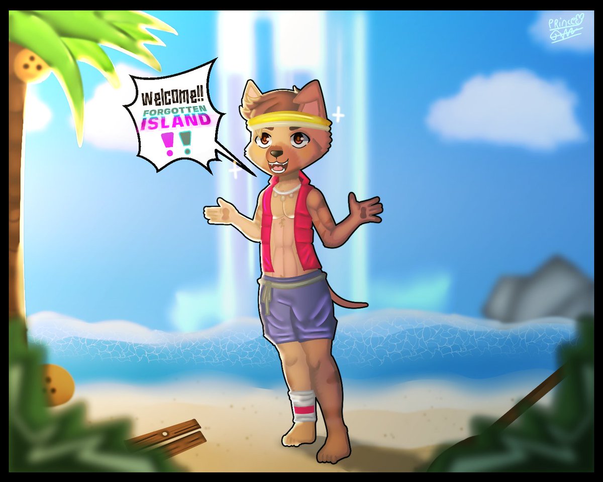 PrinceTheRabbi1's tweet photo. "🐶✨ Forgotten Island Row artwork! 🐶✨
Super cute pup Row from Forgotten Island! 🐾💞
#furry #furryart https://t.co/Shl3KtRpSF