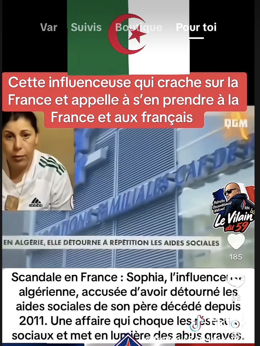 Ecrins6's tweet photo. Cette influenceuse origine algérienne qui vit à Vaux en Vélin qui ne cesse de cracher sur la France touche depuis 2011 la pension de son père mort en Algérie à l’époque
Bien sûr l’administration française n’a rien vue https://t.co/tVdRnWuIUx