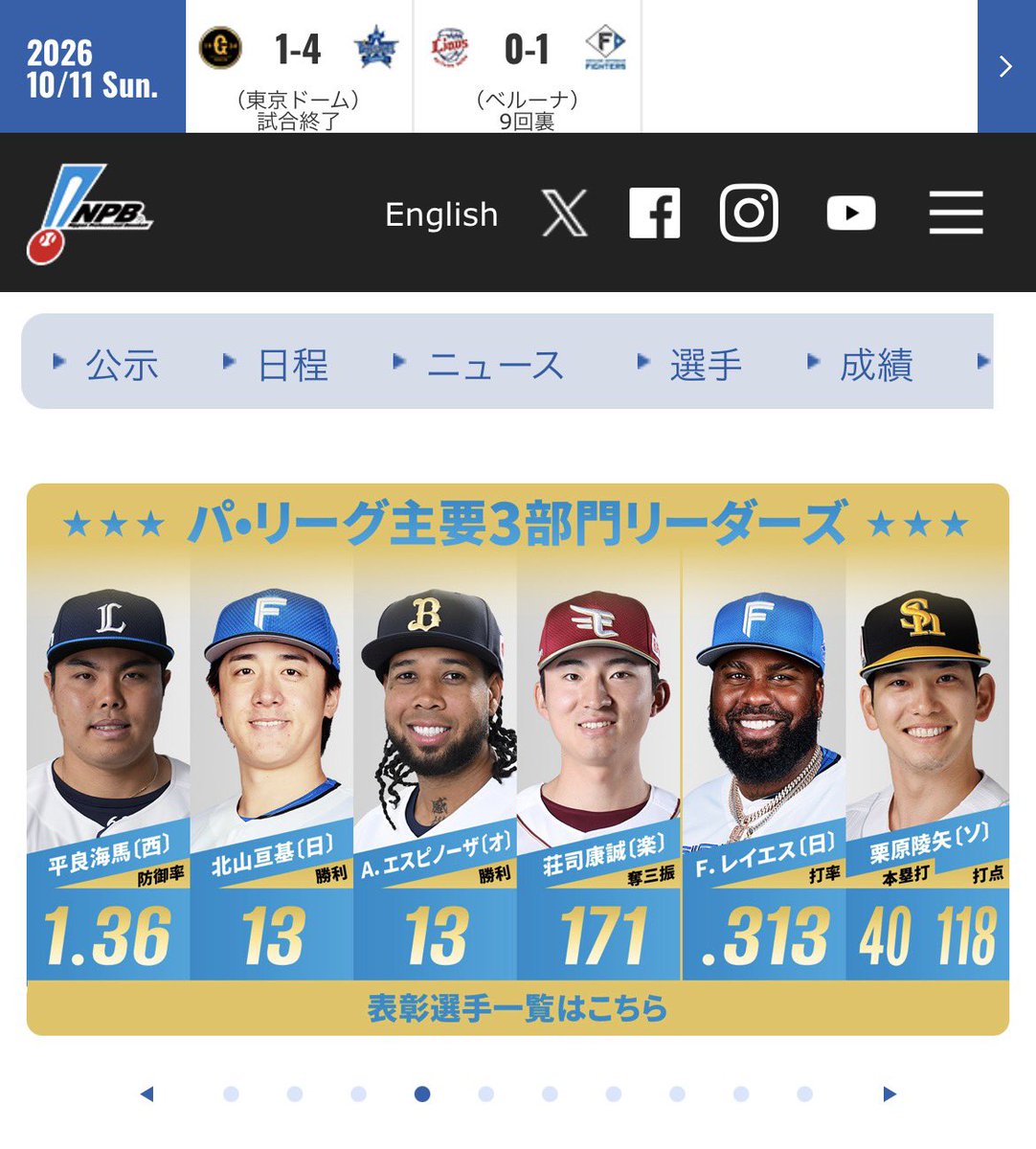 ss_base12's tweet photo. NPBのホームページに出てくるやつ
素晴らしい眺め https://t.co/00XPc0Z2Bv
