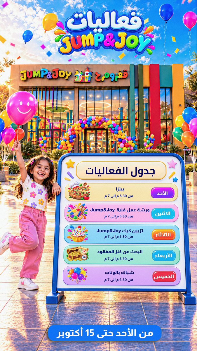 jump_joysa's tweet photo. جدول الفعاليات🎉  #الرياض #السعودية #الخبر #فعاليات https://t.co/3HMxxiNNd9