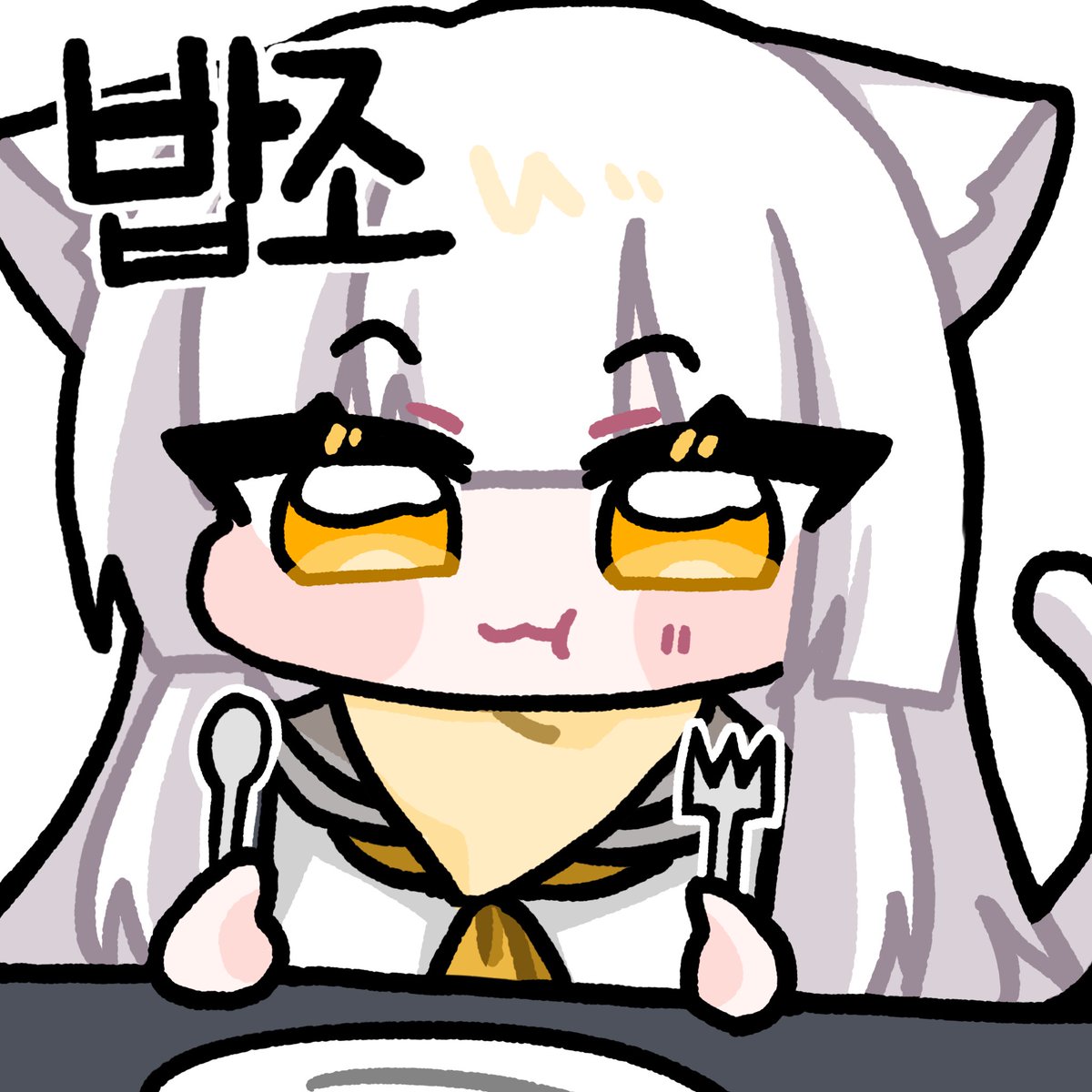 ppangsel0's tweet photo. #ER_Fanart 
맘마주세요 🐱💛 https://t.co/MjXXRuu0SM