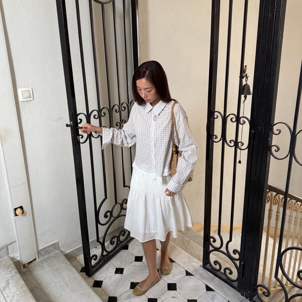 secondhandkaaa's tweet photo. ส่งต่อ🪽กระโปรง something apparels perry pleated skirt 
size s เอว 26“ สพ 38” ยาว 23“ 
เคยแค่ลอง ป้ายครบ
550฿ รวมส่ง (from 890฿)
 เพิ่มเติมในเมนชั่น💌
#ส่งต่อเสื้อผ้ามือสอง #ส่งต่อเสื้อผ้ามือ2 #somethingapparels https://t.co/irE936S0AL