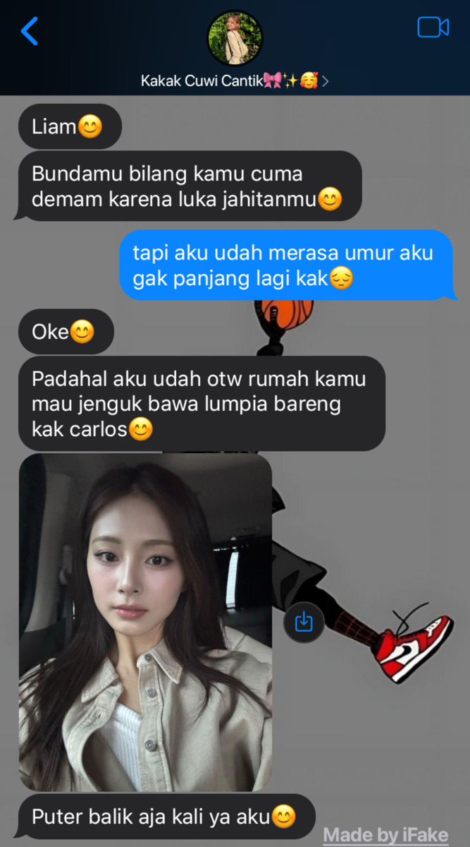 wintersleave's tweet photo. what if kakak cantik tzuyu chat  brondong siskamling yang habis jatuh dari motor karena diseruduk babi😔 https://t.co/V2eTWY5SPj
