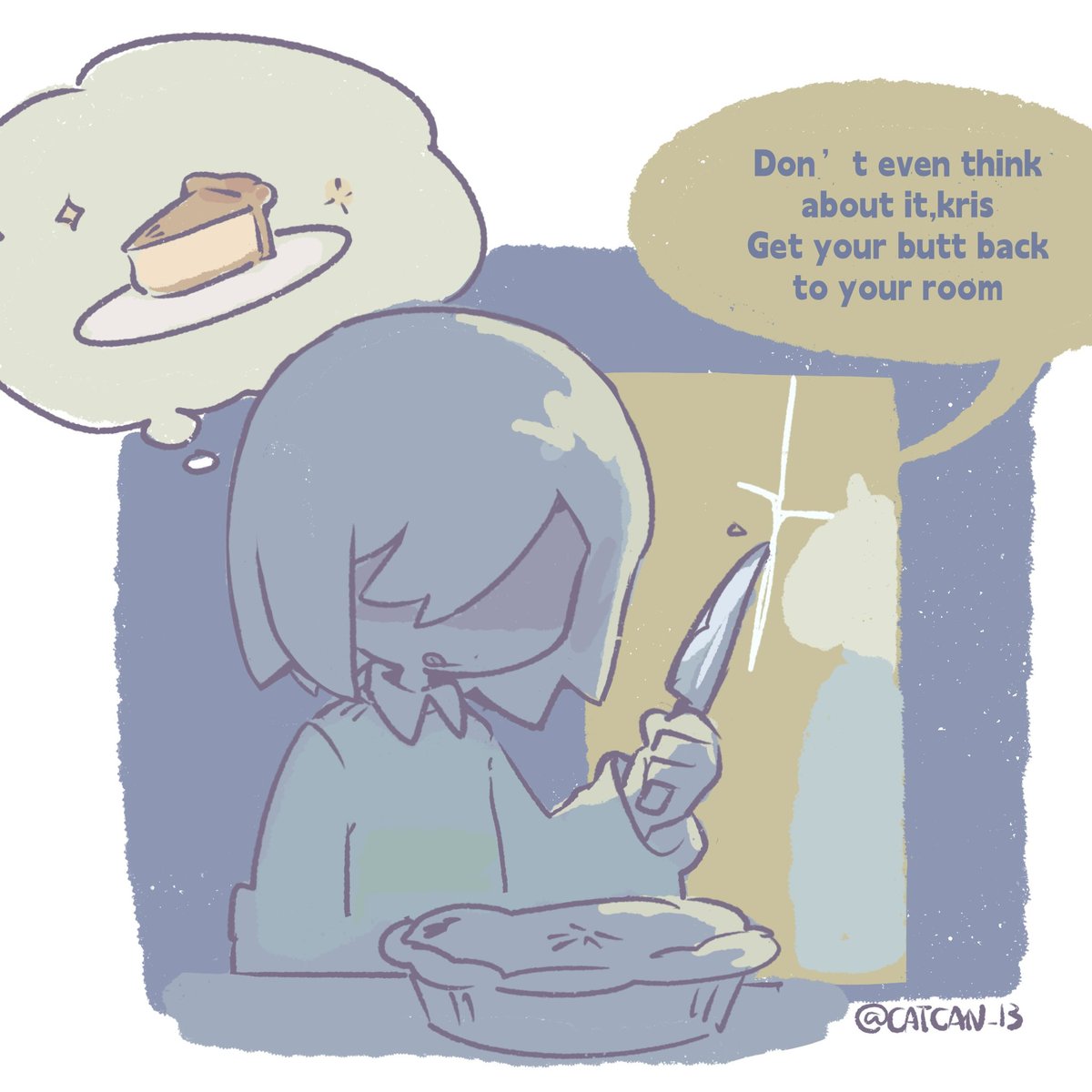 catcan_13's tweet photo. Why does my triangle only have two sides
#Deltarune https://t.co/3RMhlRpAPB