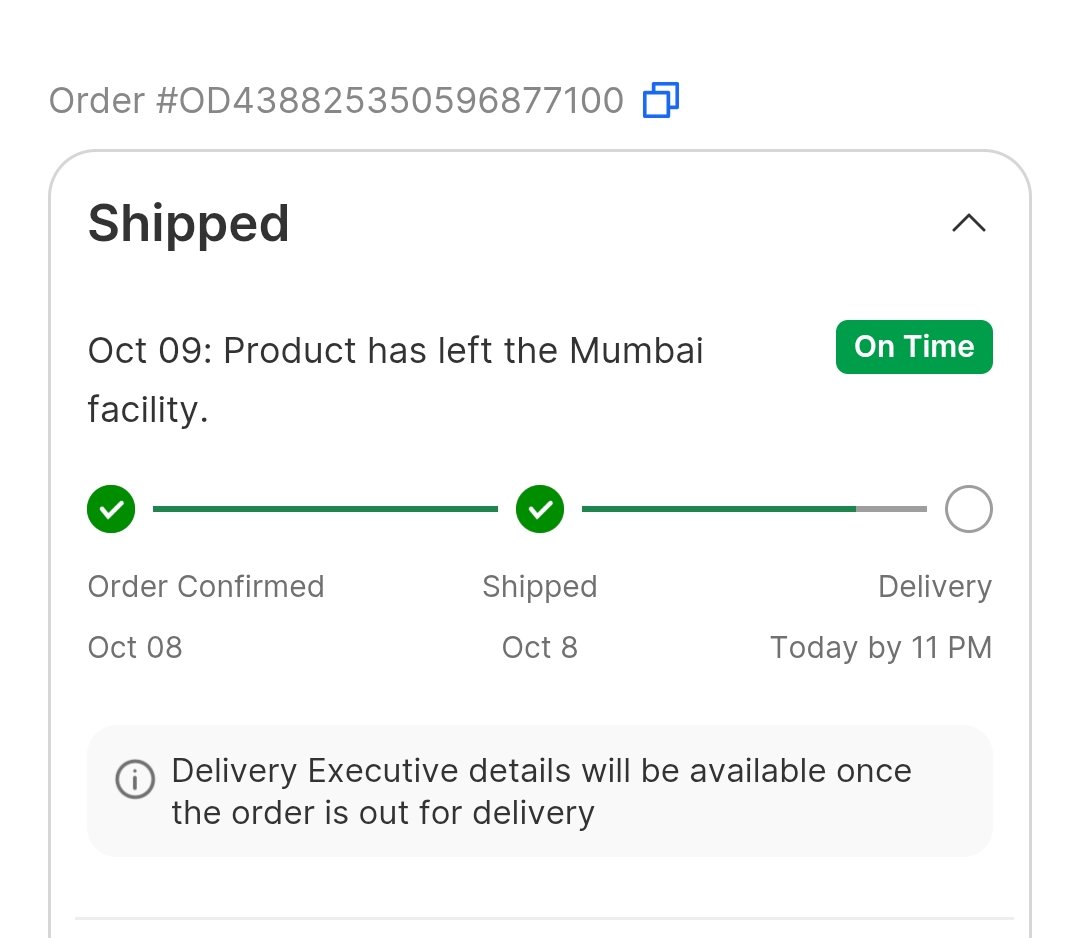 NeeleshBanerjee's tweet photo. @flipkartsupport Even this order, scheduled today, not yet out for delivery. I beleive you'll miss this delivery too like the previous one.
@jagograhakjago there should be strict e-com law to punish the misconduct by @Flipkart who charges high handling fees but doesn't deliver #fraud #flipkart https://t.co/VrT9a59ucu