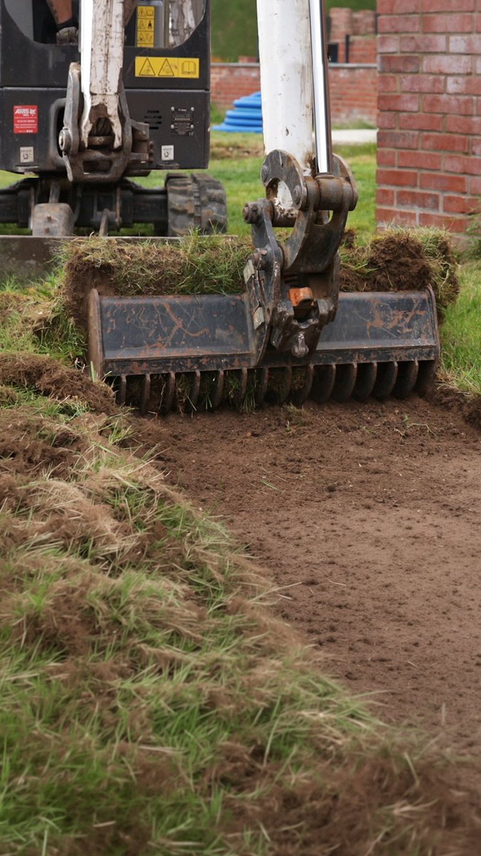 Rhinoxbuckets's tweet photo. 5 Best Uses for your Rake Riddle Bucket 👀
1) Clear ditches & rivers of debris 💧
2) Peel away & remove turf 🏡
3) Leave tine lines ready for turf & seeding 🌱
4) Remove larger debris from the fines 🪨
5) Tear out overgrown grass 🌿
#digger #excavatorattachments #minidigger https://t.co/RC7Mx6S9d3