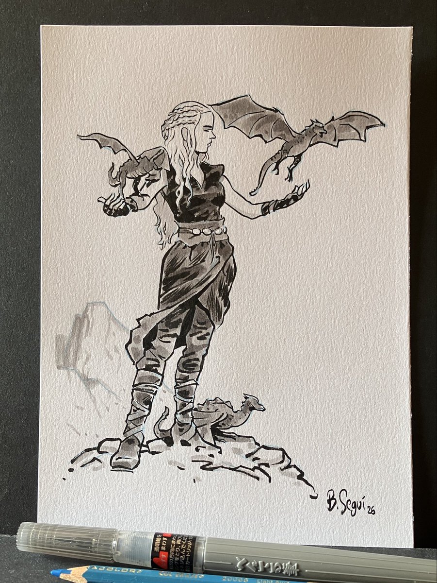 bsegui's tweet photo. #11 Daenerys 
La madre de dragones sale ya adjudicada, pero tenéis más disponibles en https://t.co/hlFYTYBISC

#inktober #seriestv https://t.co/k3lO4zTUJG