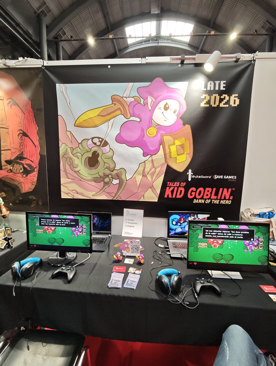 WhiteSwordGames's tweet photo. Tercer y último día de feria. Os esperamos, como siempre, en nuestro stand para que juguéis a la demo más reciente de nuestro jueguito. @SAGABCNGameFest
#IndieGame #AdventureGame #PuzzleGame #IndieGame https://t.co/uZjdIUSgTz