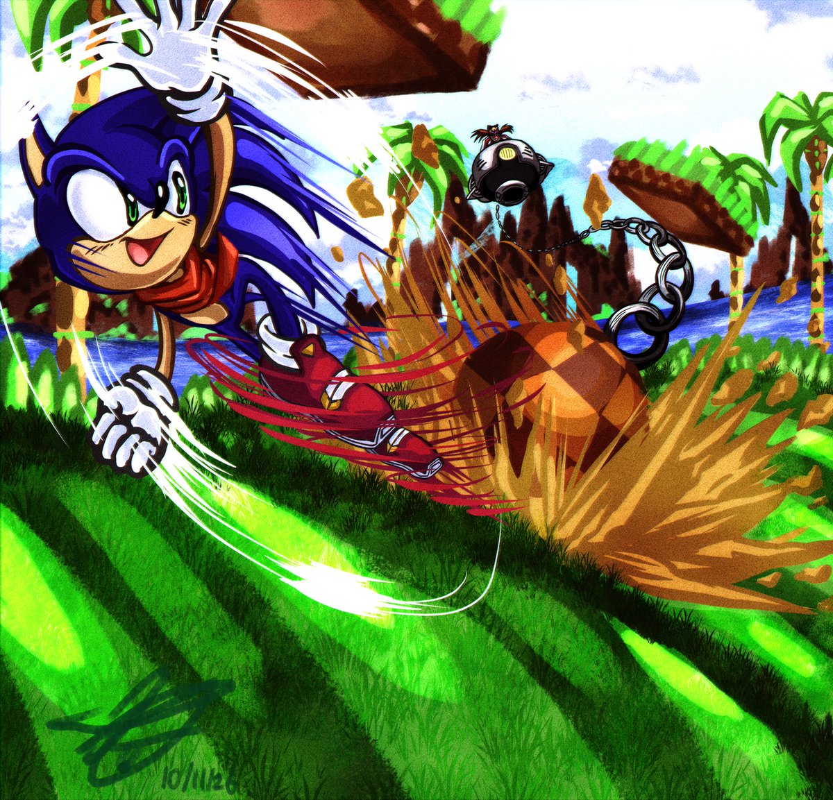 JameArtz03's tweet photo. Au sonic vs eggman https://t.co/AhCIdOtjIi