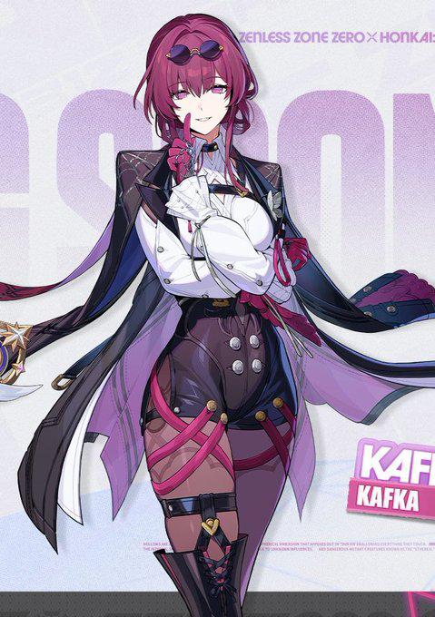 drainedreader's tweet photo. Fem Bai Six in Kafka's outfit? 🤔 https://t.co/QzaddlDQWC
