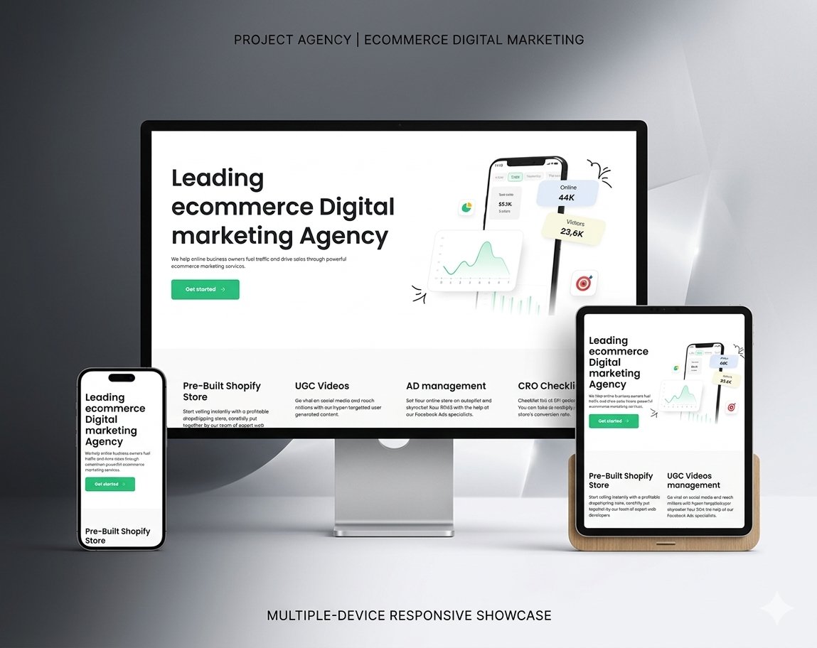Mirazkhan_Web's tweet photo. Designed an Ecommerce Marketing Agency landing page with WordPress + Elementor Pro ��📈

Focused on modern agency UI, conversion-focused sections, strong CTAs and a smooth responsive experience.

#WordPress #ElementorPro #WebDesign https://t.co/psj1Qs4UWP