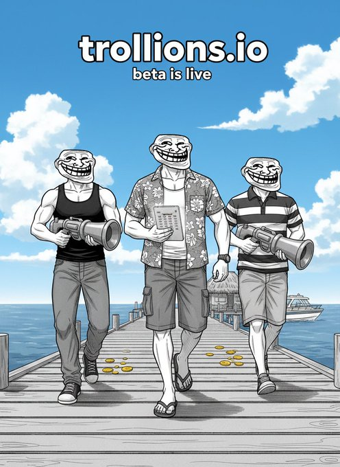 TrollionsTroll's tweet photo. GM

https://t.co/6nHhtFRgrR website and apps are live in beta and it's fire.

That's the post.

Go and check it! https://t.co/pVRMXi5arW